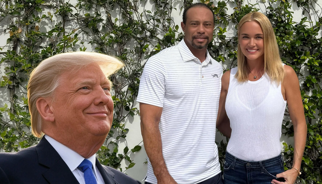 트럼프 대통령, 타이거 우즈와 전 며느리 연애 지지